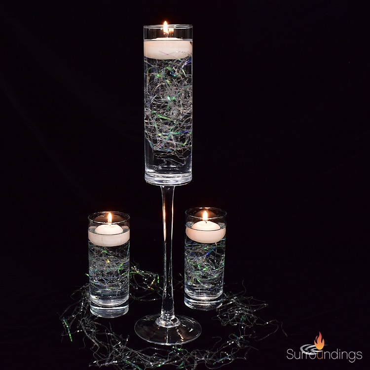 Bubble Crystal Candle Centerpiece Kit